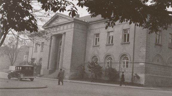Den første Norges Bank. Mellom 1921 og 1925. Arkitekt: Christian Heinrich Grosch
