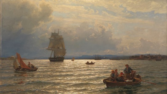 Hans Gude, «Innseilingen til Christiania», 1874.