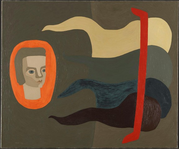 Charlotte Wankel, uten tittel, 1932 Kvinne og abstrakte former