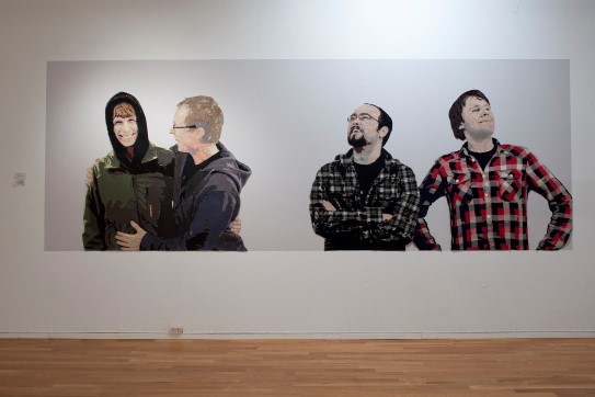 Karina N. Presttun, «Blomst og Blekenberg», 2009. Foto fra utstillingen.