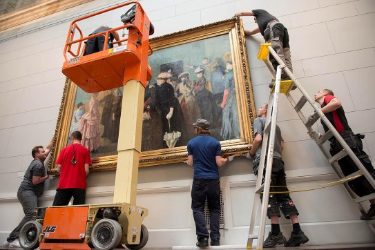 Removal of Christian Krohg's «Albertine to see the Police Surgeon».