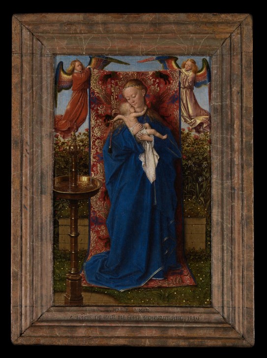 Jan van Eyck, Madonna ved fontenen, 1439, olje på treplate.