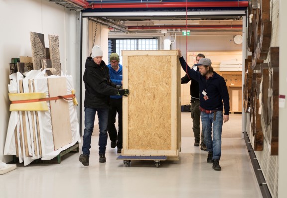 The conservation work is now complete, many weeks after the various elements of the kitchen arrived in packing crates.