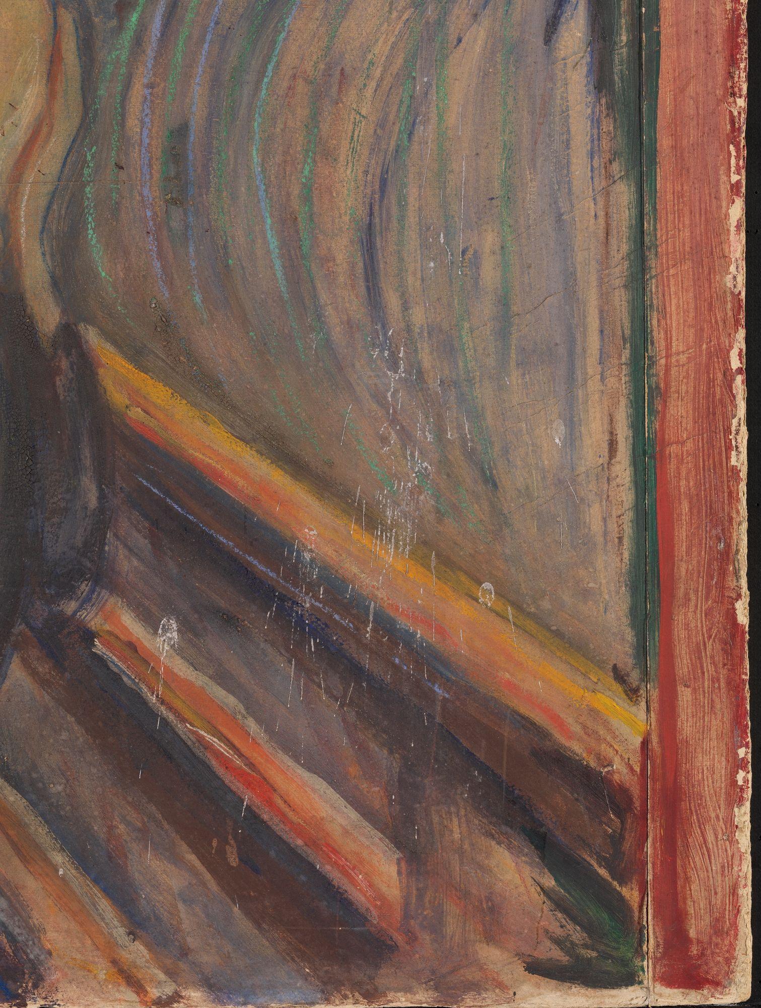 Edvard Munch, «Skrik» (utsnitt), 1893.