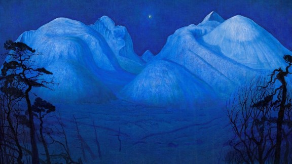 Harald Sohlberg Vinternatt i Rondane