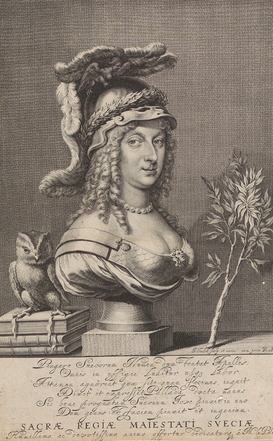 Queen Christina as Minerva. Credit: National Museum of Norway