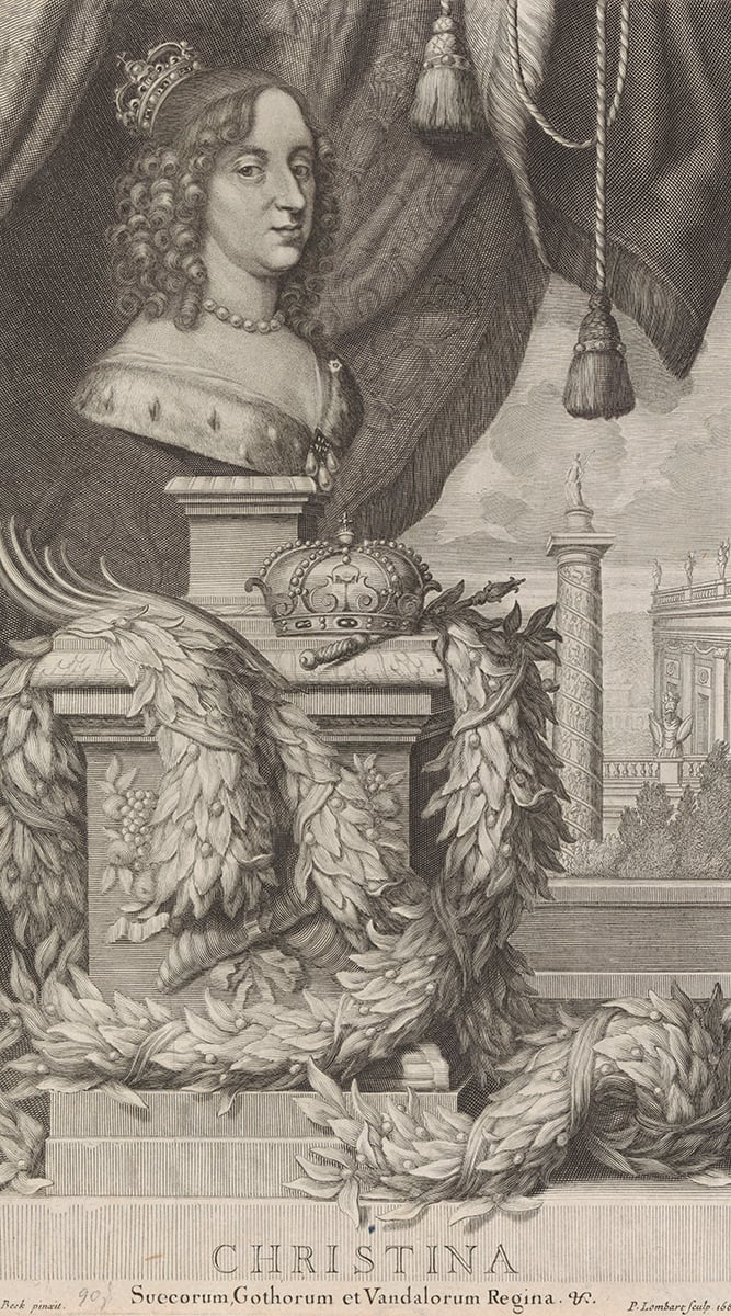 Portrait of Queen Kristina of Sweden.