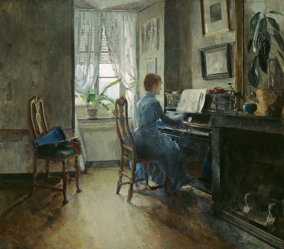 Harriet Backer, «Chez moi», 1887. Foto: Nasjonalmuseet / Børre Høstland