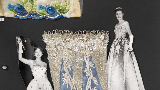 Marie Aaen for Silkehuset, 1950-tallet.