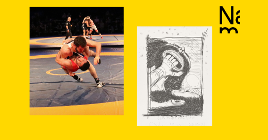 Carroll Dunham, «Wrestling Details 5», 2021