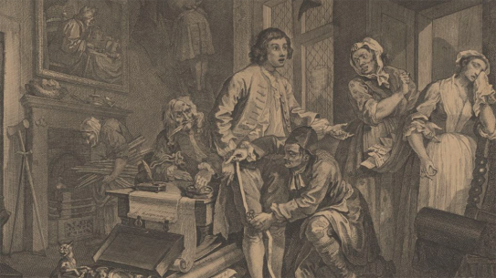 William Hogarth, «A Rake’s Progress», 1735