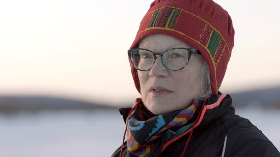 Bildet er et portrett av Britta Marakatt-Labba 