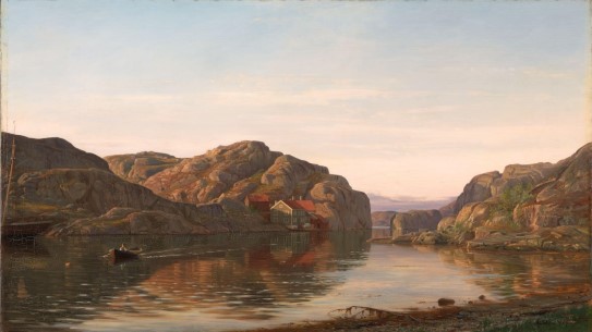 Amandus Nielsen, Morgen ved Ny-Hellesund, 1885.