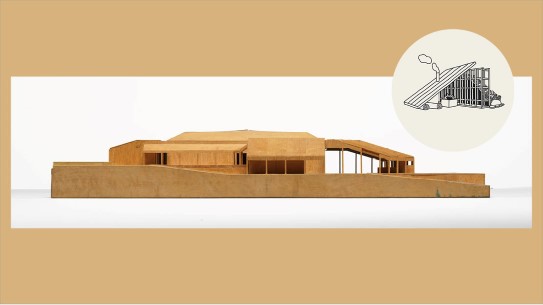 Arkitektkontor: Ola Steen Arkitektkontor, Nordens Hus (1983-90) arkitekturmodell