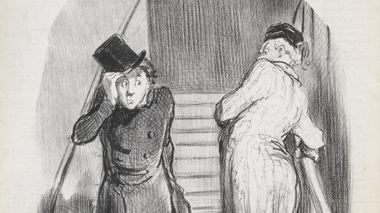 Honoré Daumier Aubert & Cie (Founder, printer i.a. in duplication). "Three months behind in rent", 1847