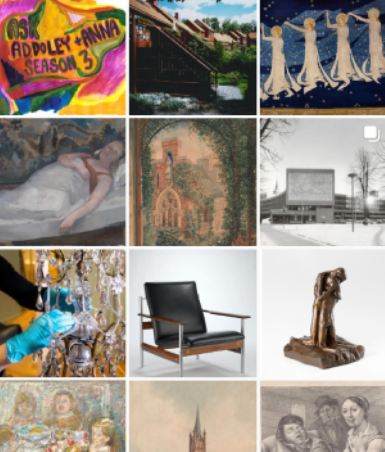 Skjermbilde fra museets instagram-konto