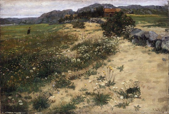 Kitty Kielland, «Studie fra Kvianes på Ogna, Jæren», 1878.