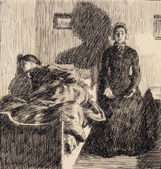 Erik Werenskiold, "Ma og Thinka", 1883