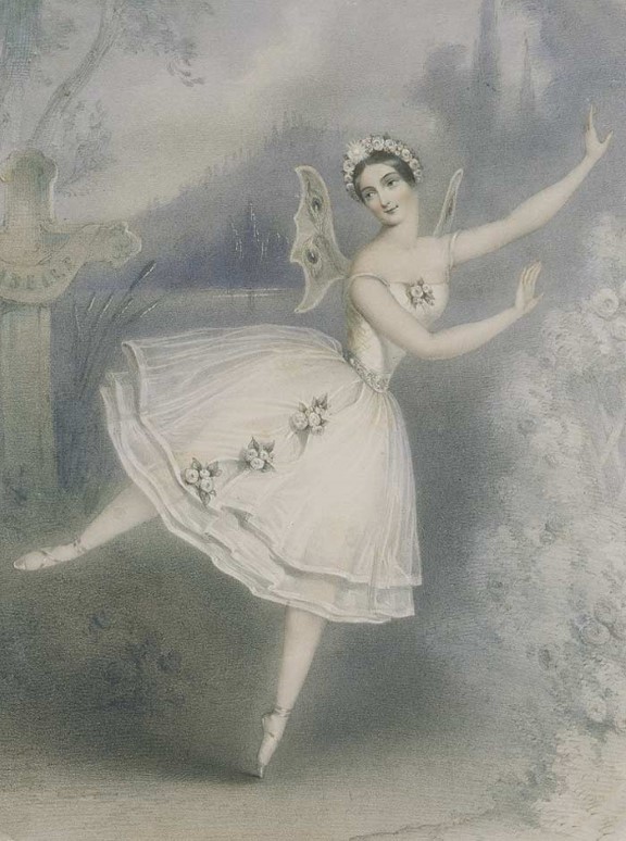 Carlotta Grisi i andre akt av «Giselle», Paris 1841