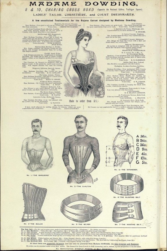 Madame Dowding's korsetter, side 7, 1896, the University of Southampton