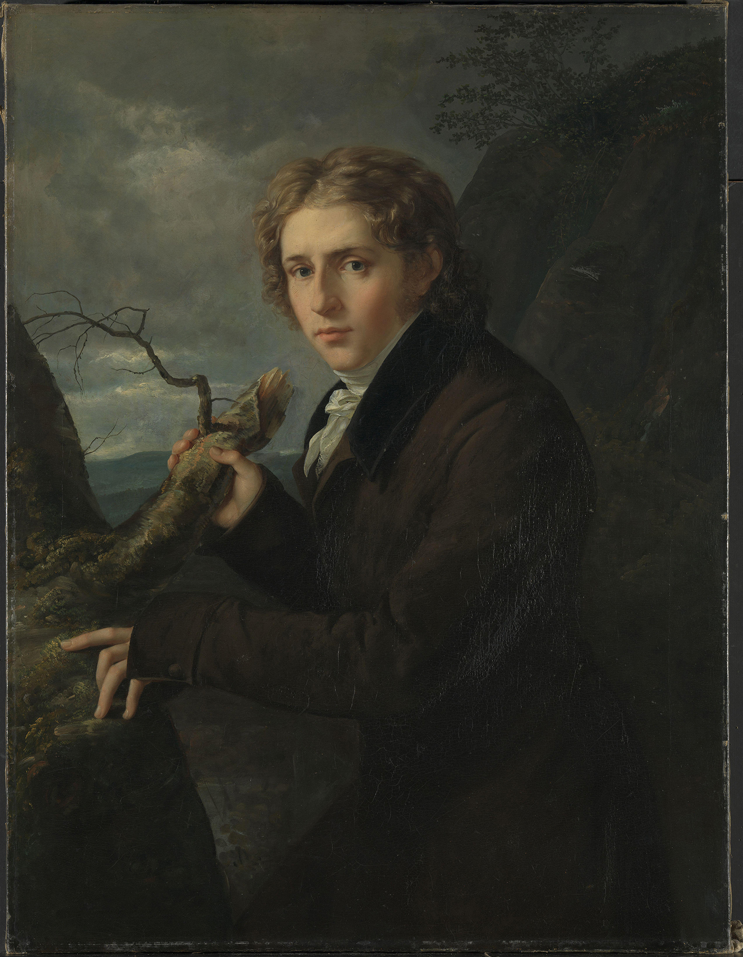 Johann Carl Rössler, «Portrett av maleren J.C. Dahl», 1819–1820