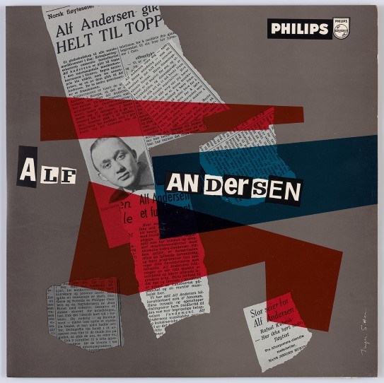 Inger Sitter, Alf Andersen, Philips Records, plateomslag, 1964 Albumcover