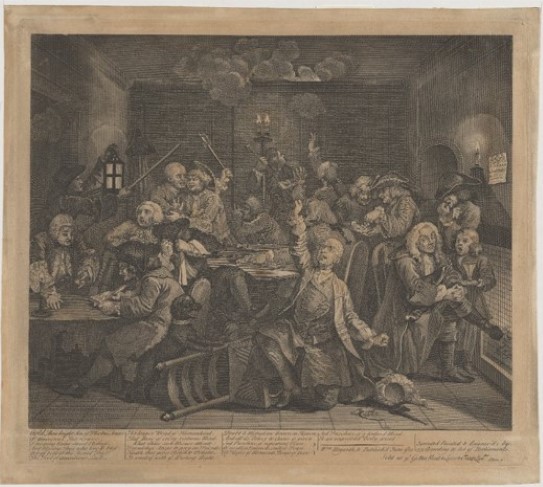 William Hogarth, «A Rake’s Progress», 1735