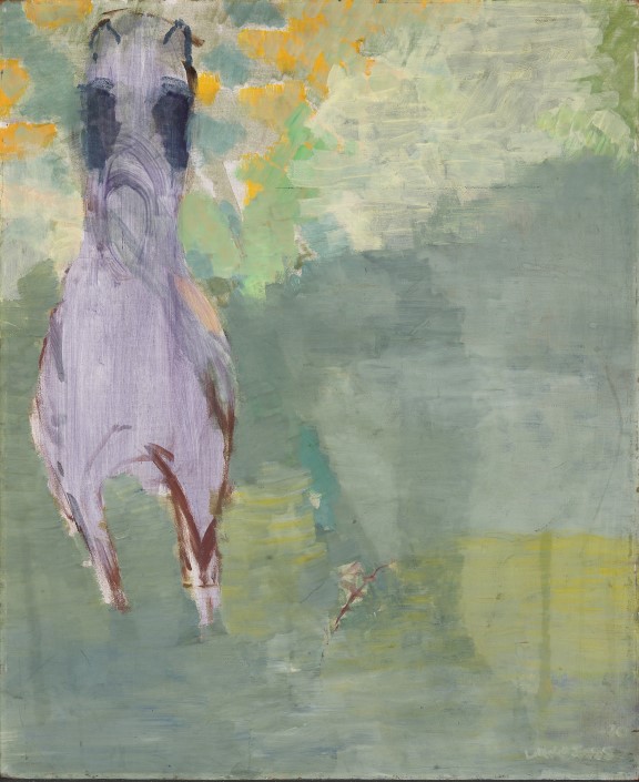 Lillebet Foss, «Skremt hest», 1970. Hest