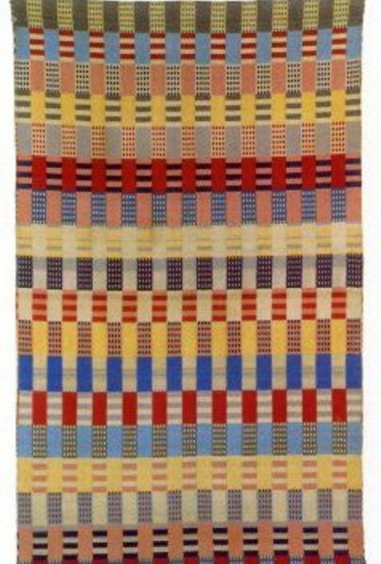 Otti Berger, children's blanket, cotton, Bauhaus Dessau, 1929.