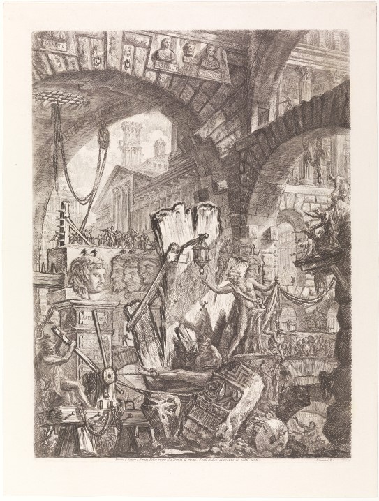 Giovanni Battista Piranesi, «Imaginære fengsler II», 1745 (plate) / 1760–1775 (trykk).