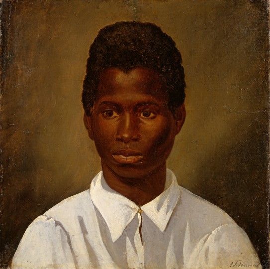Adolph Tidemand, «Portrett av en ung mann», 1841 Portrett av en ung mann
