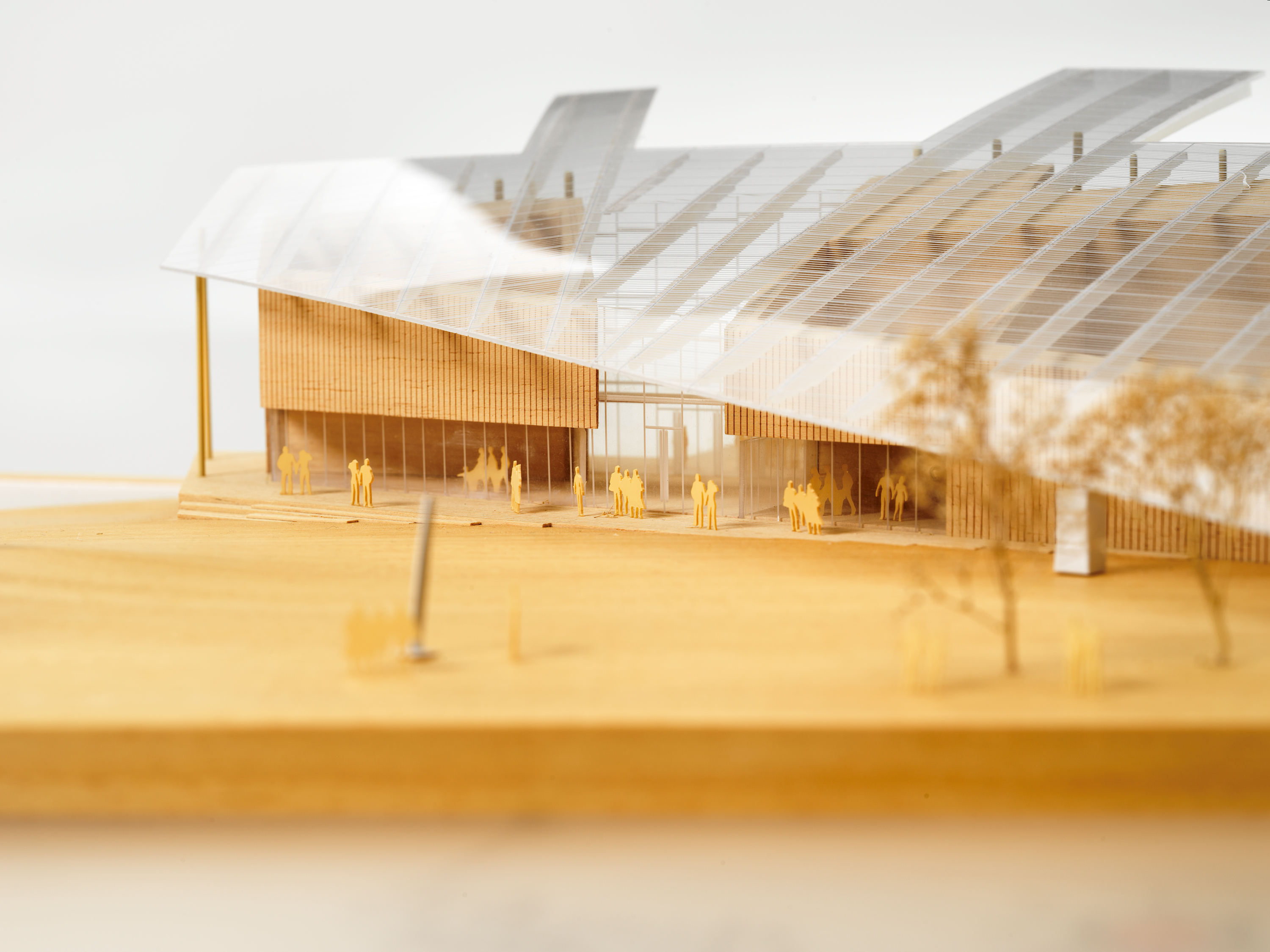 Renzo Piano Building Workshop, arkitektonisk modell av ny bygning for Astrup Fearnley Museet, ca. 2011.
