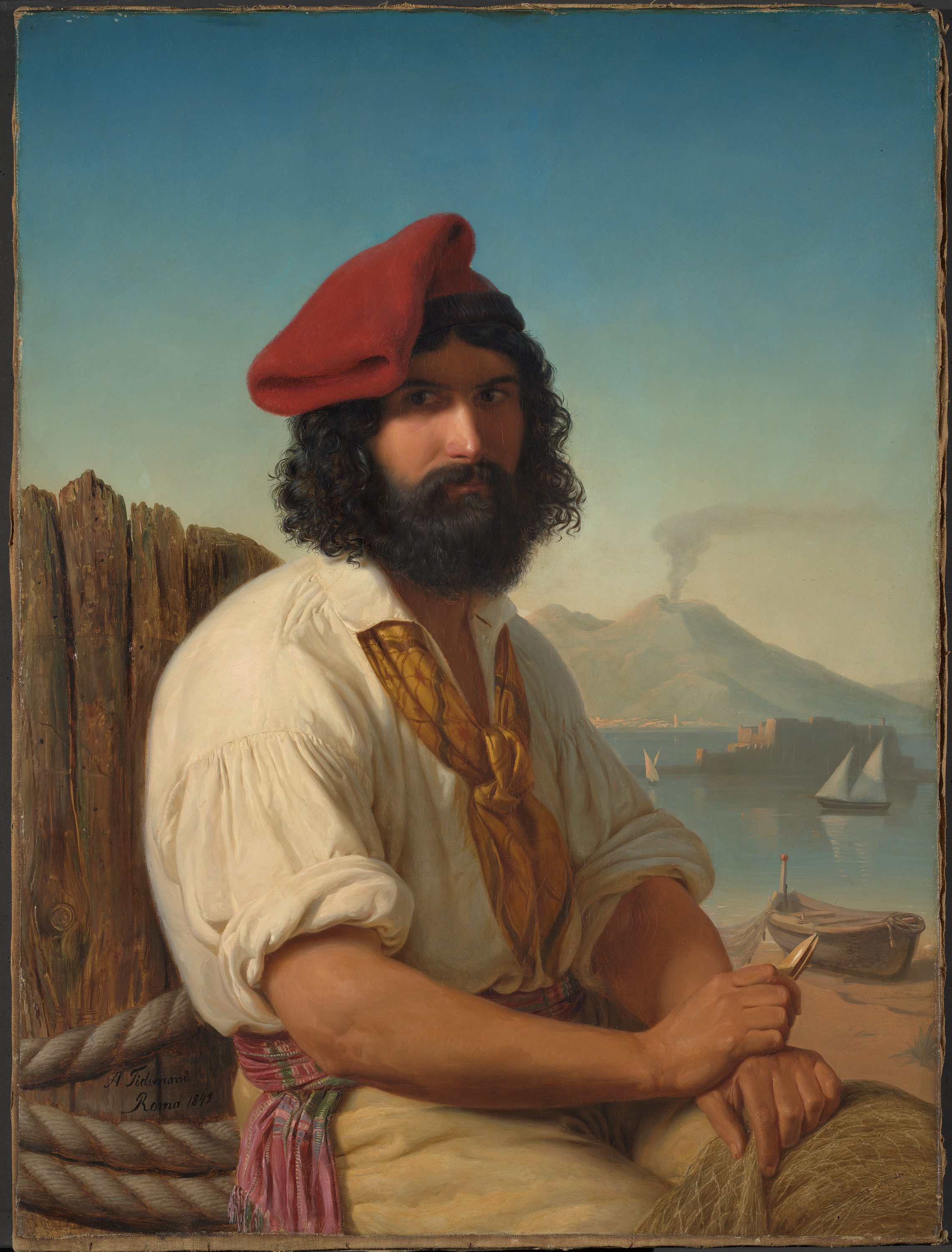 Adolph Tidemand, «Napolitansk fisker», 1842.