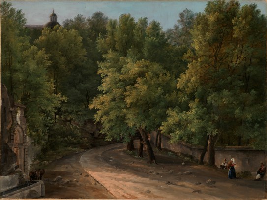 Evelina Stading, «Parken ved Palazzo Chigi, Ariccia», mellom 1827 og 1829
