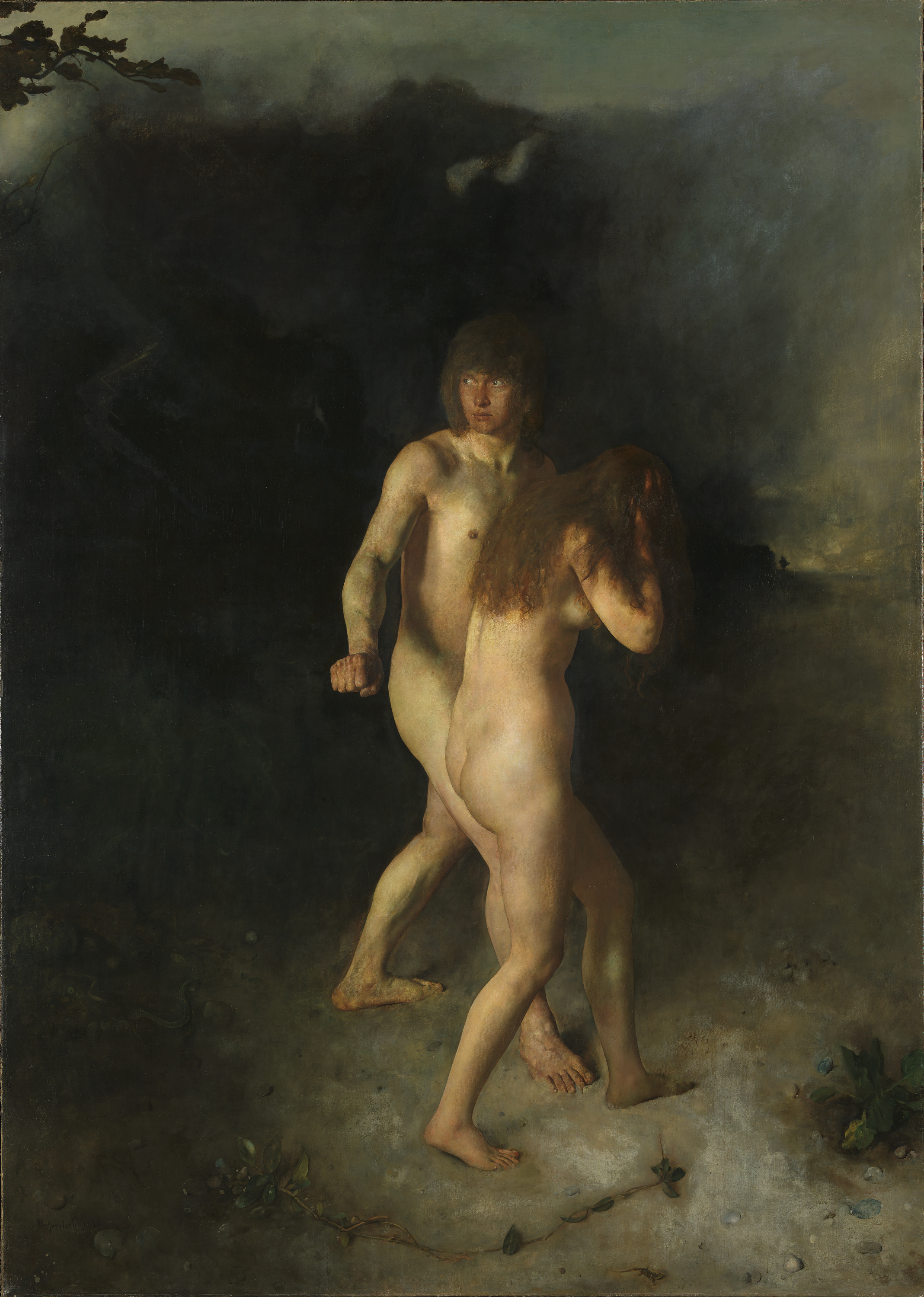 Hans Heyerdahl, «The Expulsion from Paradise», 1877
