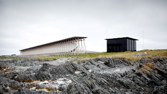 The Steilneset Memorial monument.