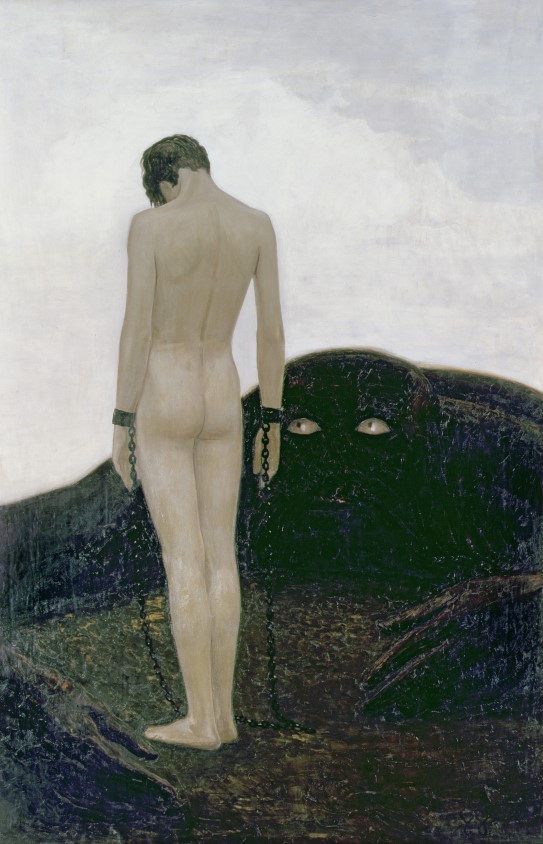 Sascha Schneider, «Følelse av avhengighet», c. 1893