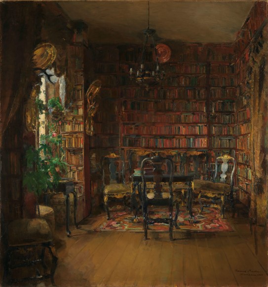 Harriet Backer, "Thorvald Boecks Library", 1902