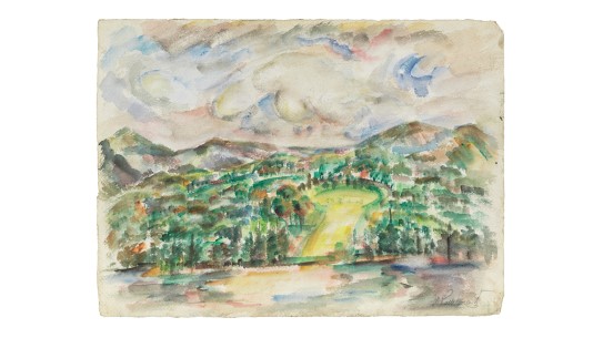 Mark Rothko, Uten tittel (fjell og elv), 1933, collection of Kate Rothko Prizel and Ilya Prizel