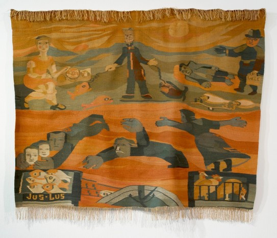 Hannah Ryggen, «Fiske ved gjeldens hav», 1933