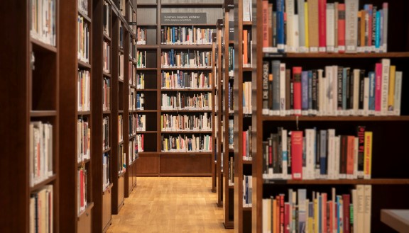 Library shelves