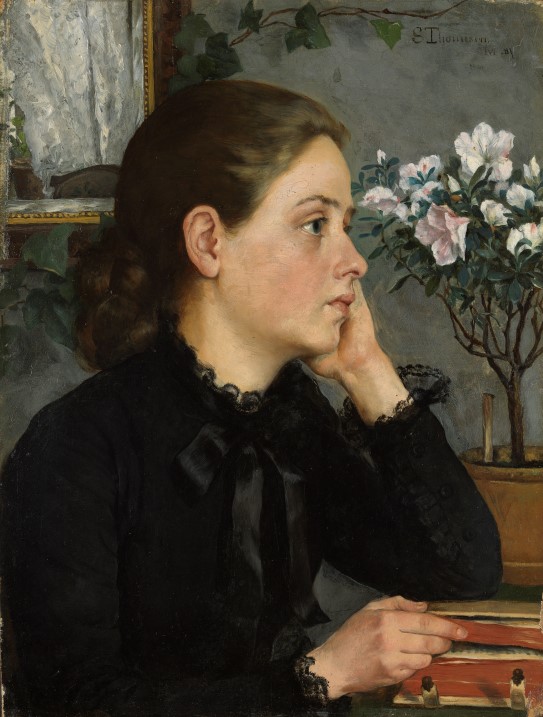 Sofie Werenskiold, «Tankefull», 1881 woman