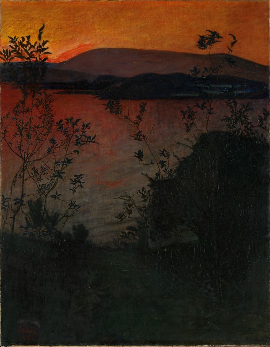 Harald Sohlberg, "Evening Glow", 1893.