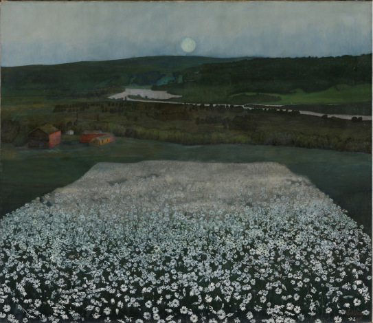 Harald Sohlberg, "Flower Meadow in the North", 1905.