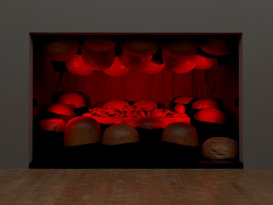 Louise Bourgeois, "The Destruction of the Father", 1974–2017. Glenstone Foundation. red artwork inside w