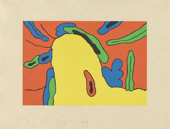 Carroll Dunham, "Places and Things (#4)", The Grenfell Press, 1992