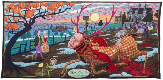 Grayson Perry, «The Upper Class at Bay» (utsnitt), 2012.