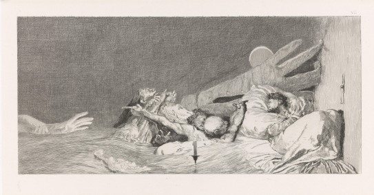 Max Klinger, «Angst», mellom 1880 og 1881