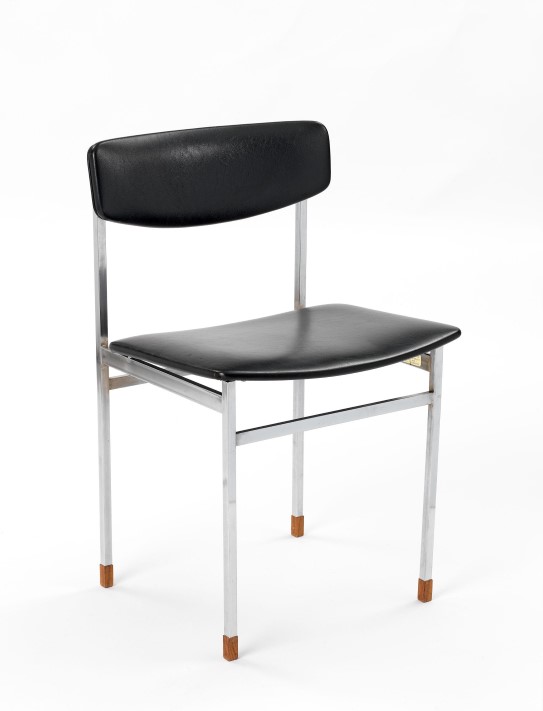 Chair, Sigurd Resell for Gravdal hospital, 1964. Chair in metal and black